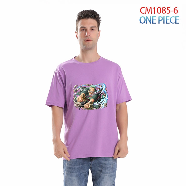 One Piece Printed short-sleeved cotton T-shirt from S to 4XL CM 1085 6