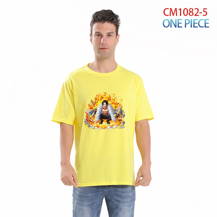 One Piece Printed short-sleeved cotton T-shirt from S to 4XL CM 1082 5