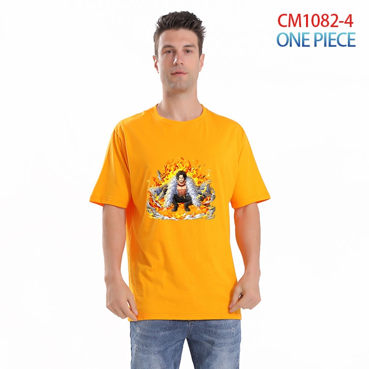 One Piece Printed short-sleeved cotton T-shirt from S to 4XL CM 1082 4