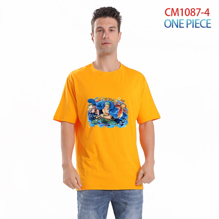 One Piece Printed short-sleeved cotton T-shirt from S to 4XL  CM 1087 4