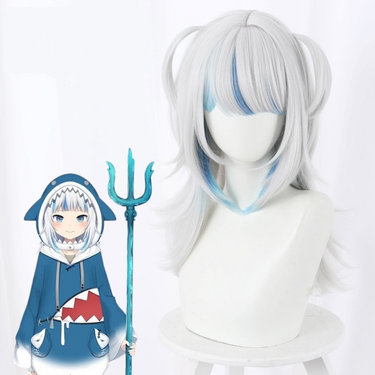 hololive Gawr Gura Virtual idol shark cos wig 444C