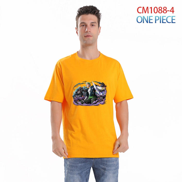 One Piece Printed short-sleeved cotton T-shirt from S to 4XL CM 1088 4