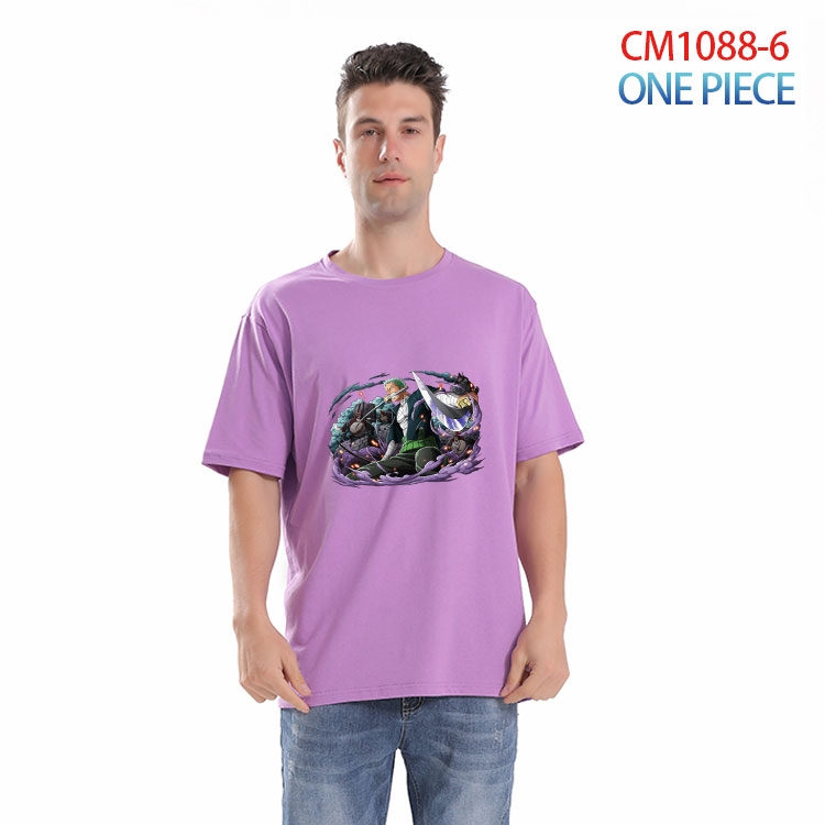One Piece Printed short-sleeved cotton T-shirt from S to 4XL CM 1088 6