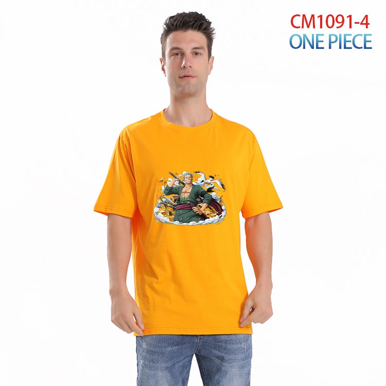 One Piece Printed short-sleeved cotton T-shirt from S to 4XL CM 1091 4 CM 1091 4