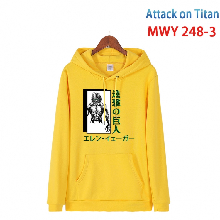 Shingeki no Kyojin Cotton Hooded Patch Pocket Sweatshirt from S to 4XL MWY 248 3