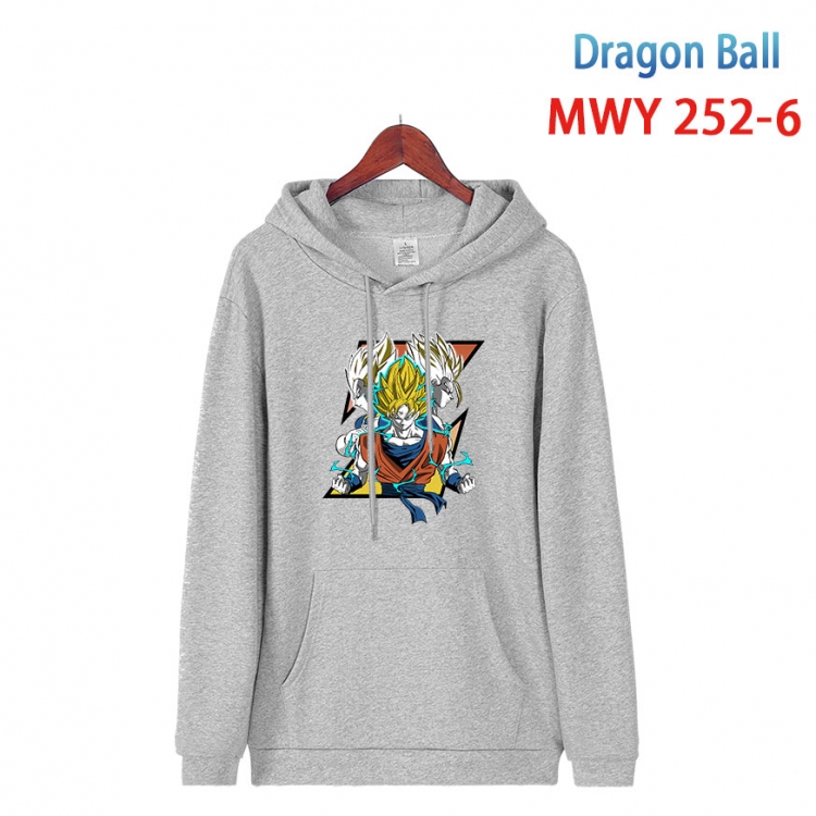DRAGON BALL  cartoon  Hooded Patch Pocket Sweatshirt from S to 4XL MWY-252-6