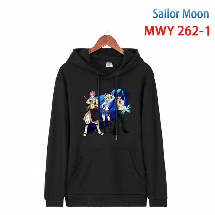 Fairy tail  cartoon  Hooded Patch Pocket Sweatshirt from S to 4XL MWY 262 1