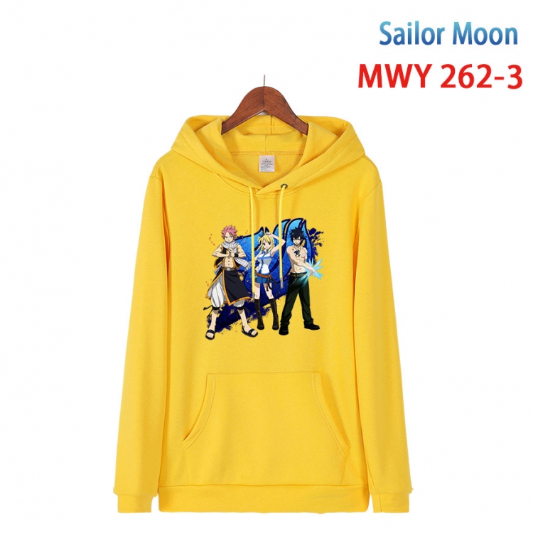 Fairy tail  cartoon  Hooded Patch Pocket Sweatshirt from S to 4XL MWY 262 3