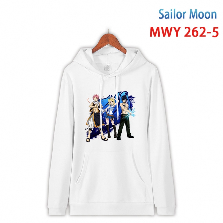 Fairy tail  cartoon  Hooded Patch Pocket Sweatshirt from S to 4XL  MWY 262 5