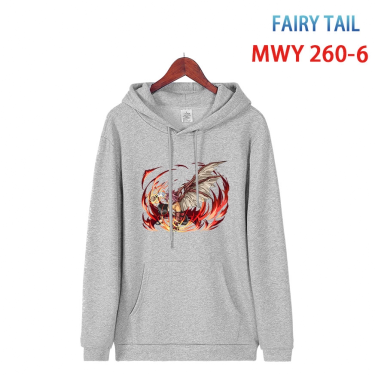 Fairy tail  cartoon  Hooded Patch Pocket Sweatshirt from S to 4XL  MWY 260 6