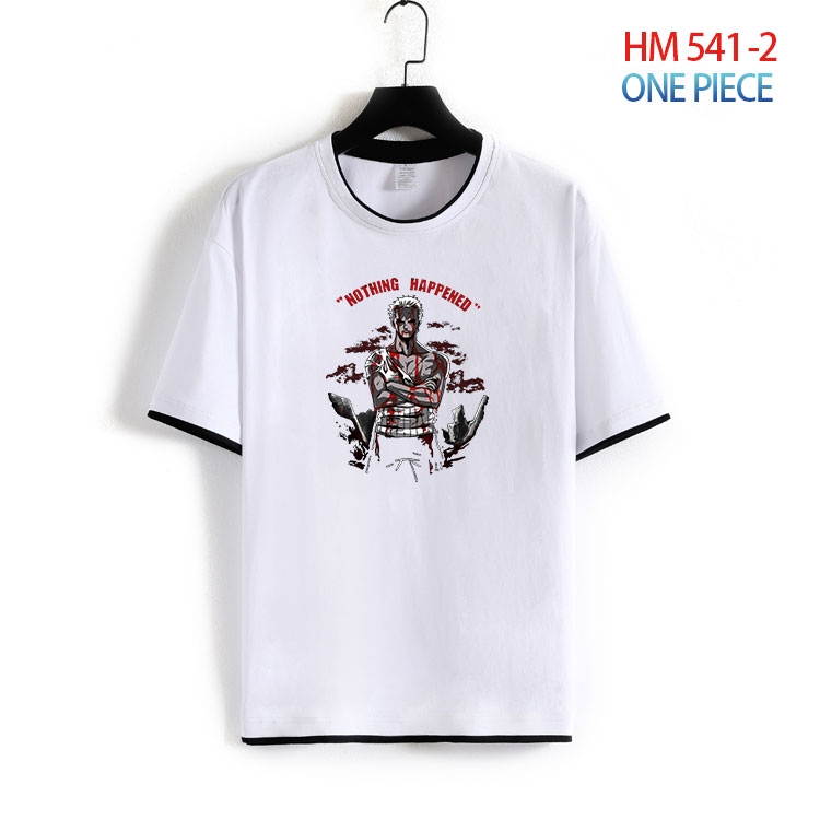 One Piece Cotton round neck short sleeve T-shirt from S to 6XL HM 541 2