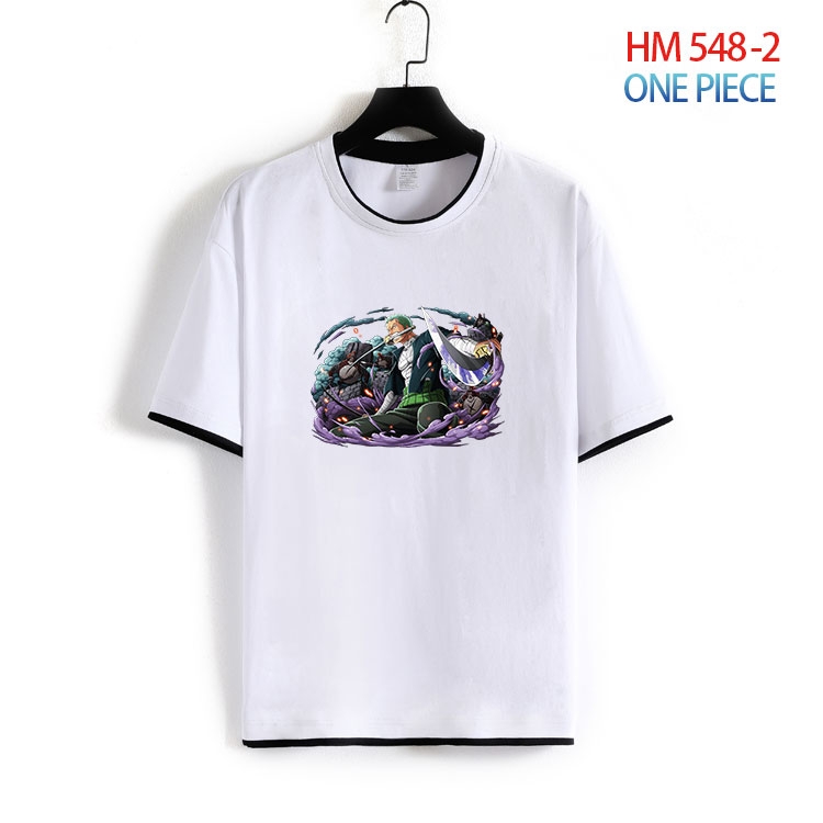 One Piece Cotton round neck short sleeve T-shirt from S to 6XL HM 548 2