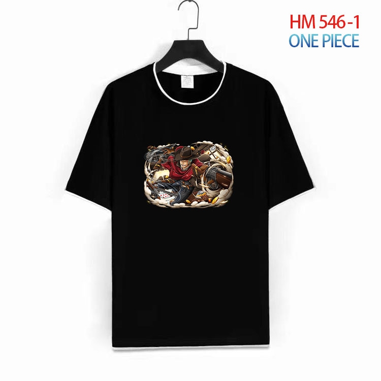 One Piece Cotton round neck short sleeve T-shirt from S to 6XL HM 546 1