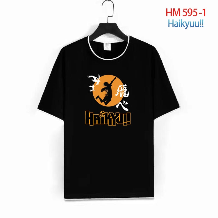 Haikyuu!! Cotton round neck short sleeve T-shirt from S to 6XL  HM 595 1