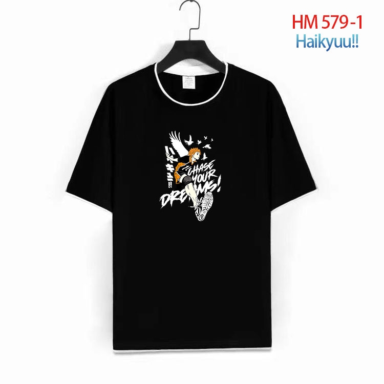 Haikyuu!! Cotton round neck short sleeve T-shirt from S to 6XL   HM 579 1