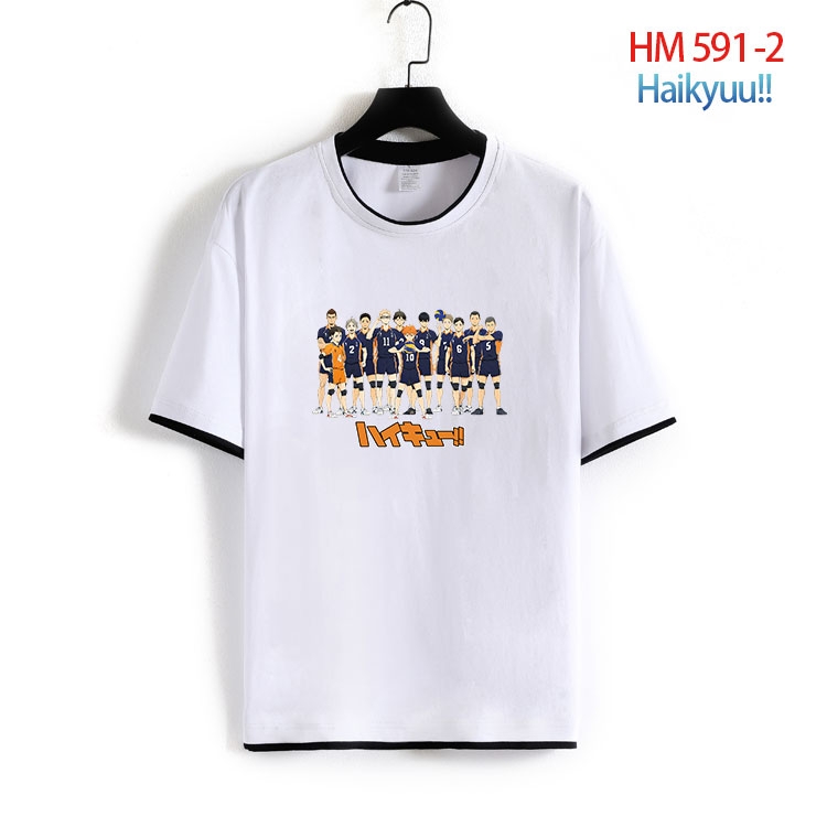 Haikyuu!! Cotton round neck short sleeve T-shirt from S to 6XL HM 591 2