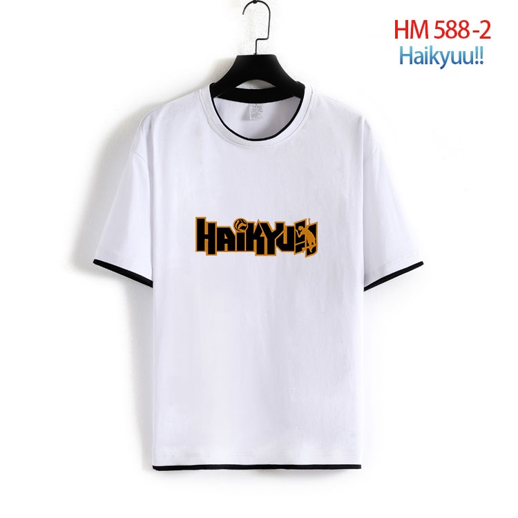 Haikyuu!! Cotton round neck short sleeve T-shirt from S to 6XL  HM 588 2