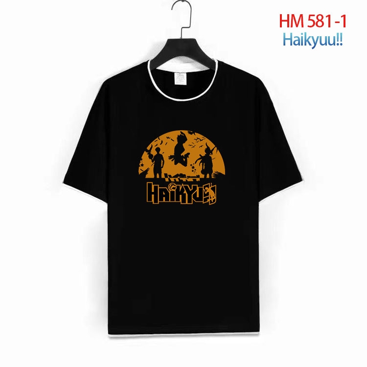 Haikyuu!! Cotton round neck short sleeve T-shirt from S to 6XL  HM 581 1