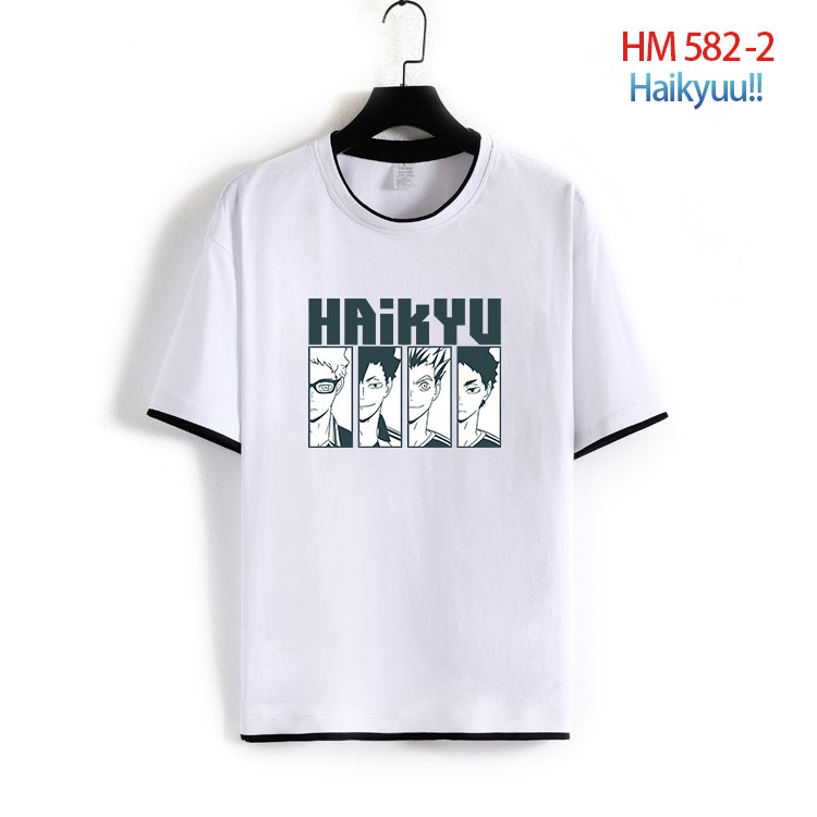 Haikyuu!! Cotton round neck short sleeve T-shirt from S to 6XL  HM 582 2