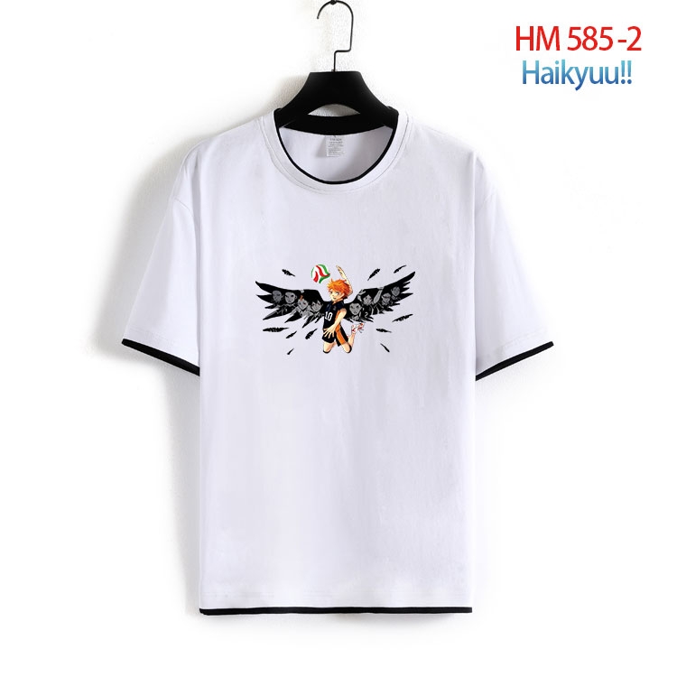 Haikyuu!! Cotton round neck short sleeve T-shirt from S to 6XL  HM 585 2