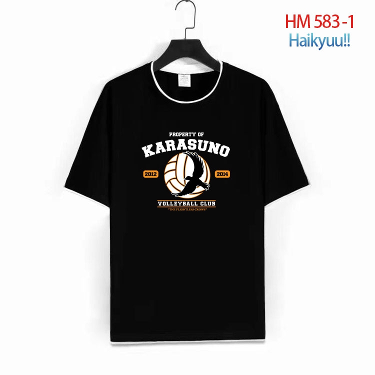 Haikyuu!! Cotton round neck short sleeve T-shirt from S to 6XL  HM 583 1