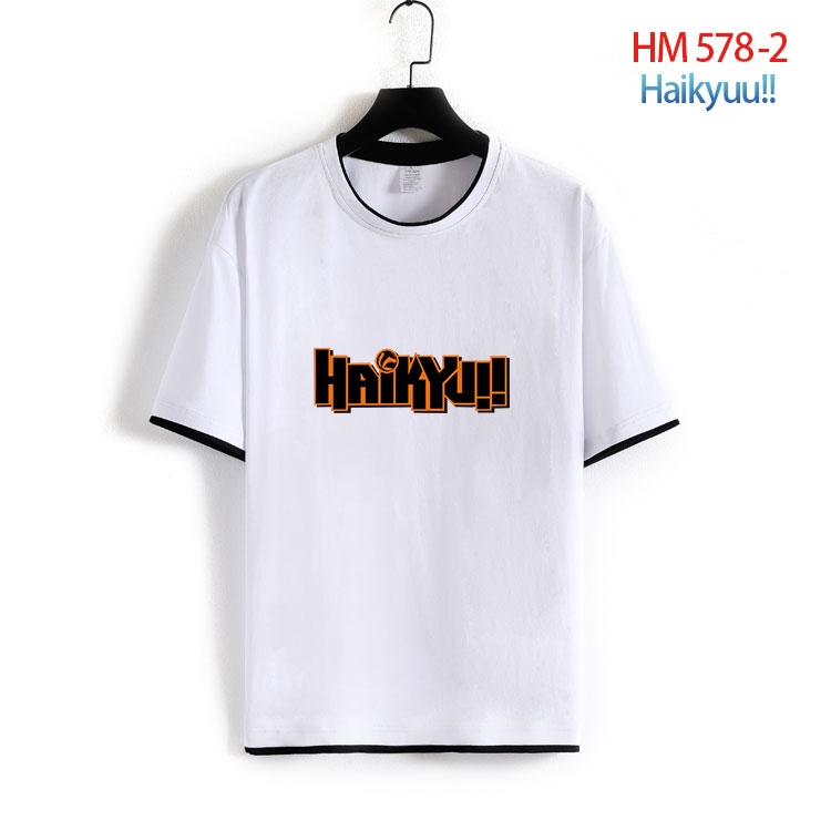 Haikyuu!! Cotton round neck short sleeve T-shirt from S to 6XL  HM 578 2