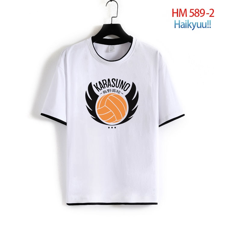 Haikyuu!! Cotton round neck short sleeve T-shirt from S to 6XL  HM 589 2