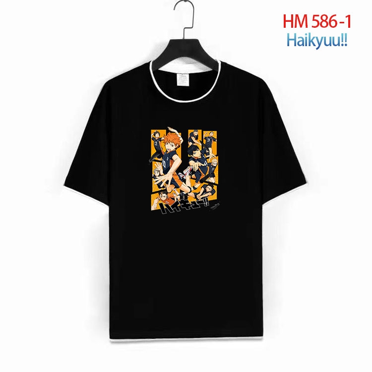 Haikyuu!! Cotton round neck short sleeve T-shirt from S to 6XL  HM 586 1