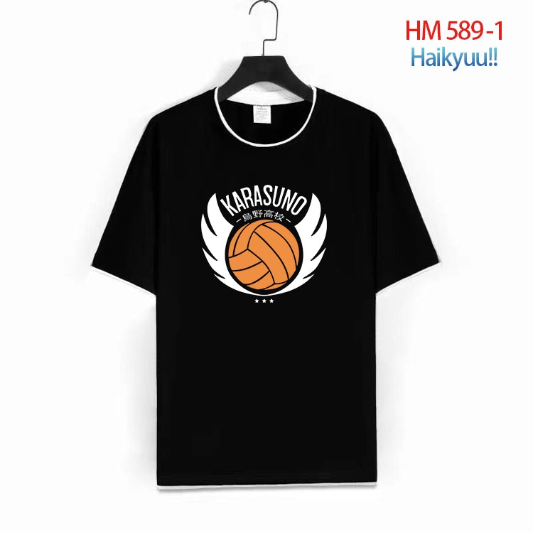 Haikyuu!! Cotton round neck short sleeve T-shirt from S to 6XL   HM 589 1