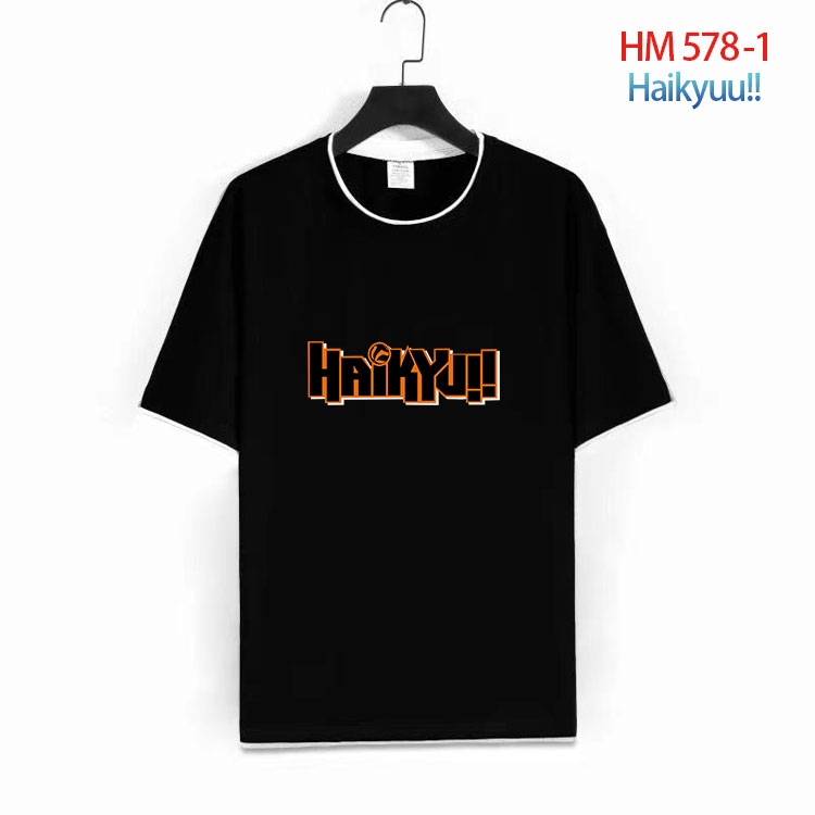 Haikyuu!! Cotton round neck short sleeve T-shirt from S to 6XL  HM 578 1