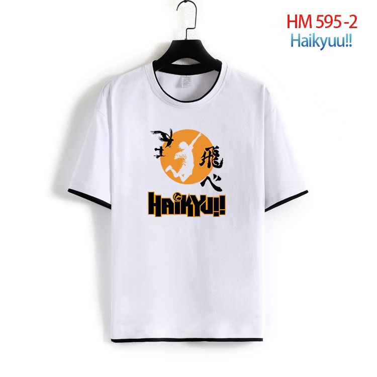 Haikyuu!! Cotton round neck short sleeve T-shirt from S to 6XL HM 595 2