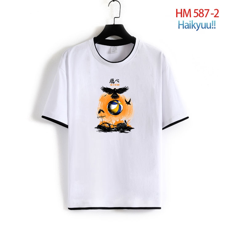 Haikyuu!! Cotton round neck short sleeve T-shirt from S to 6XL  HM 587 2