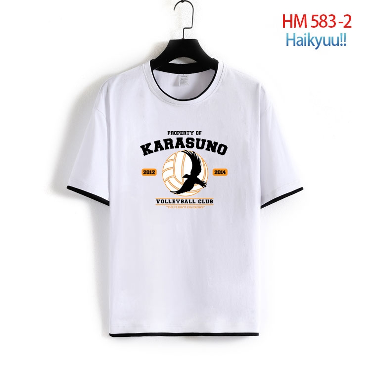 Haikyuu!! Cotton round neck short sleeve T-shirt from S to 6XL  HM 583 2