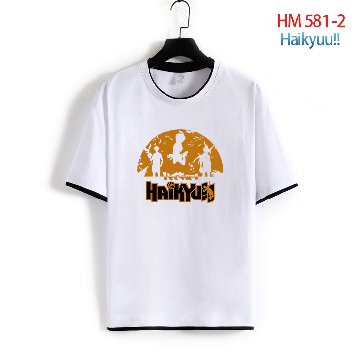 Haikyuu!! Cotton round neck short sleeve T-shirt from S to 6XL  HM 581 2