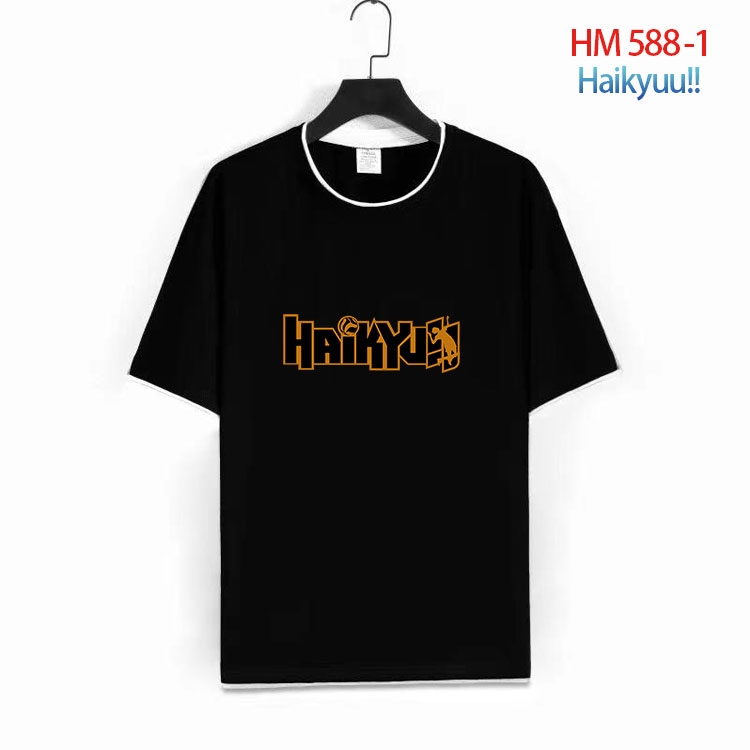 Haikyuu!! Cotton round neck short sleeve T-shirt from S to 6XL  HM 588 1