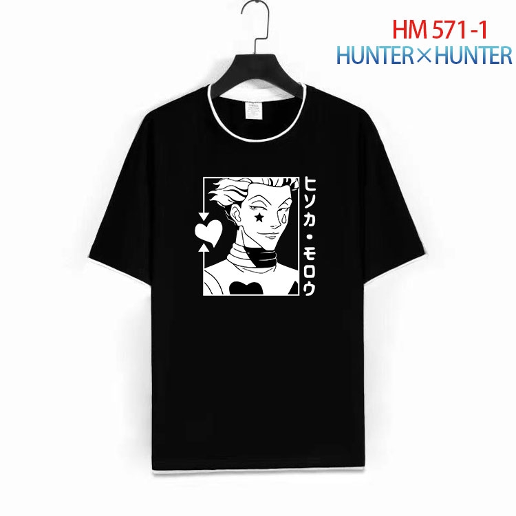 HunterXHunter Cotton round neck short sleeve T-shirt from S to 6XL   HM 571 1