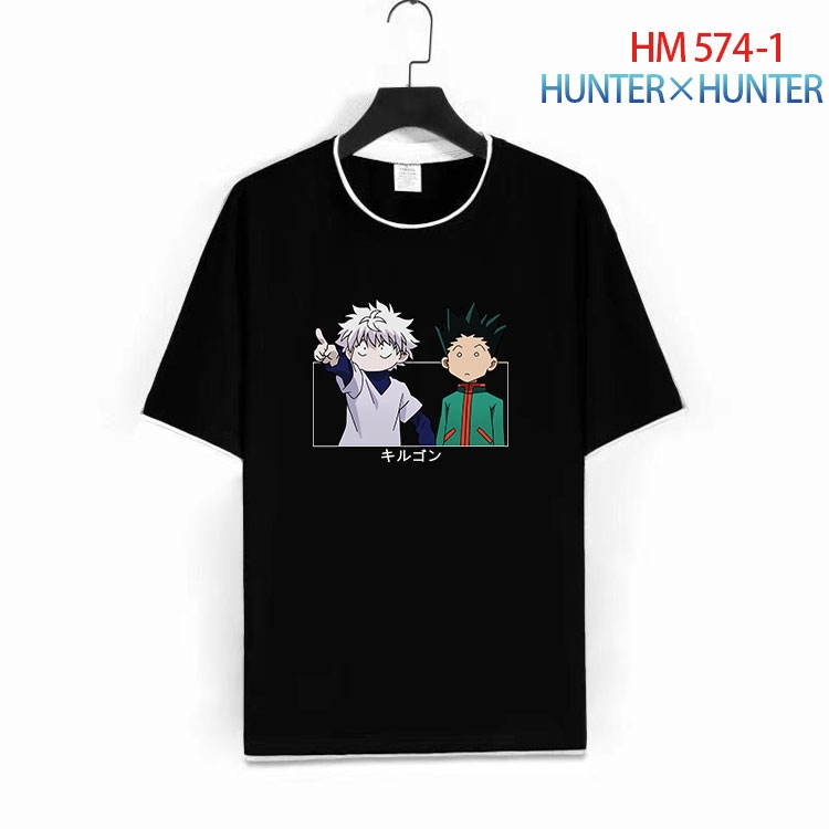 HunterXHunter Cotton round neck short sleeve T-shirt from S to 6XL   HM 574 1