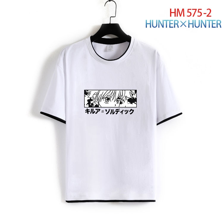 HunterXHunter Cotton round neck short sleeve T-shirt from S to 6XL   HM 575 2