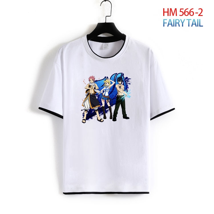 Fairy tail Cotton round neck short sleeve T-shirt from S to 6XL   HM 566 2