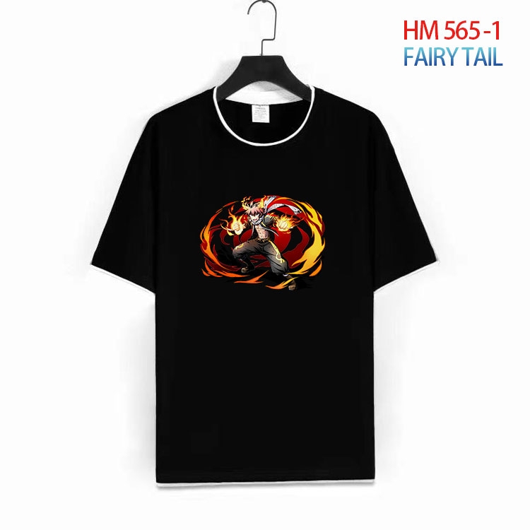Fairy tail Cotton round neck short sleeve T-shirt from S to 6XL  HM 565 1