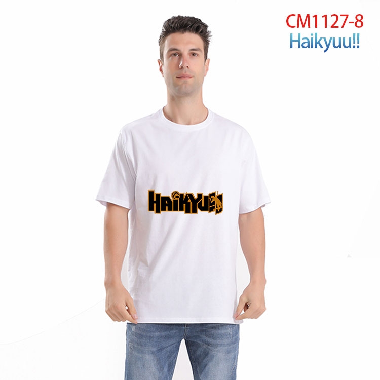 Haikyuu!! Printed short-sleeved cotton T-shirt from S to 4XL  CM-1127-8 