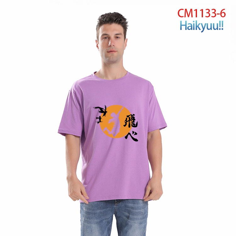 Haikyuu!! Printed short-sleeved cotton T-shirt from S to 4XL  CM-1133-6