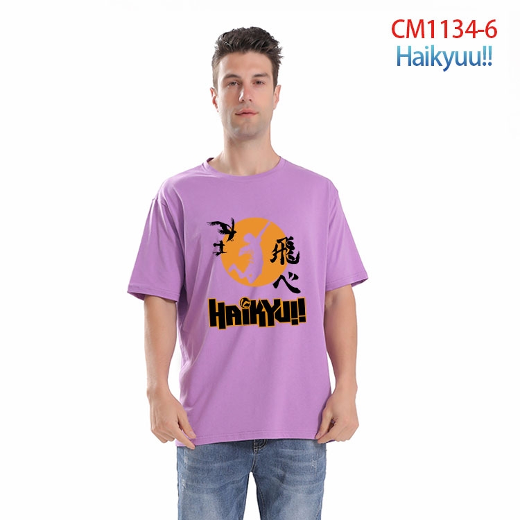 Haikyuu!! Printed short-sleeved cotton T-shirt from S to 4XL CM-1134-6  