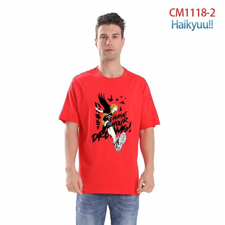 Haikyuu!! Printed short-sleeved cotton T-shirt from S to 4XL  CM-1118-2