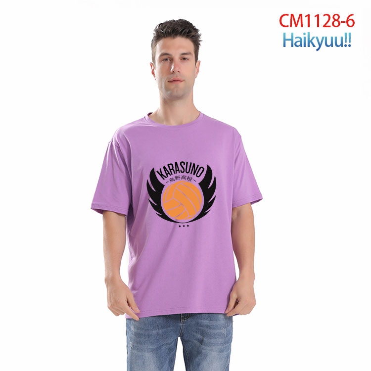 Haikyuu!! Printed short-sleeved cotton T-shirt from S to 4XL CM-1128-6  