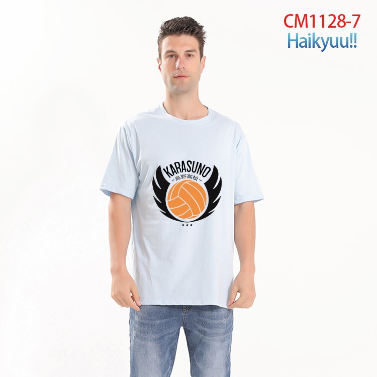 Haikyuu!! Printed short-sleeved cotton T-shirt from S to 4XL  CM-1128-7