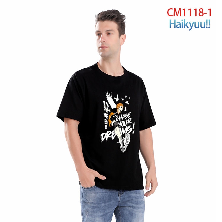 Haikyuu!! Printed short-sleeved cotton T-shirt from S to 4XL  CM-1118-1