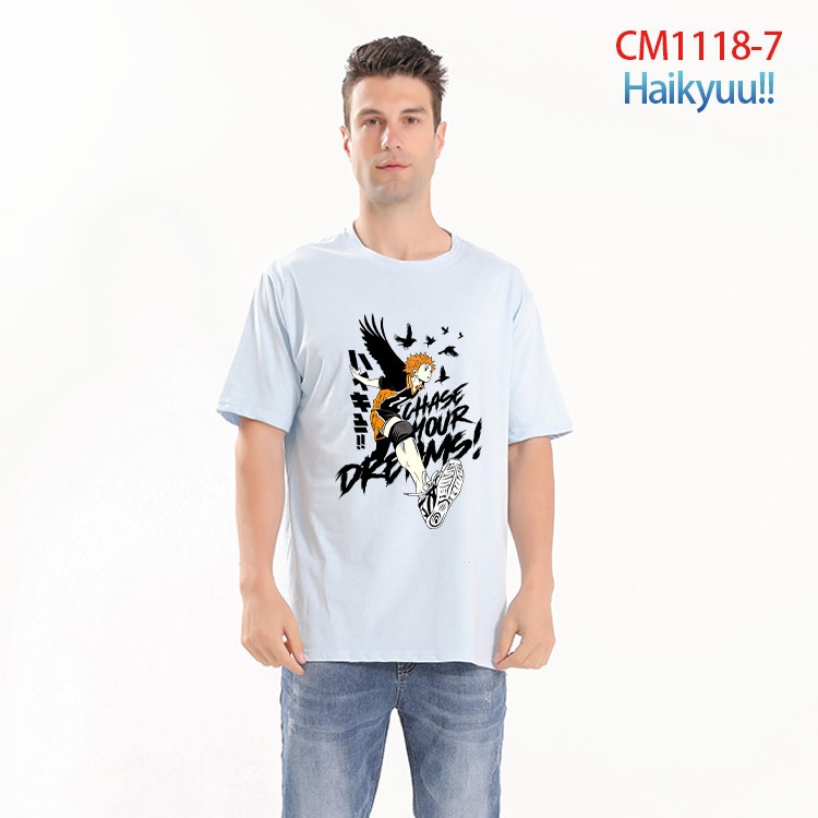 Haikyuu!! Printed short-sleeved cotton T-shirt from S to 4XL CM-1118-7