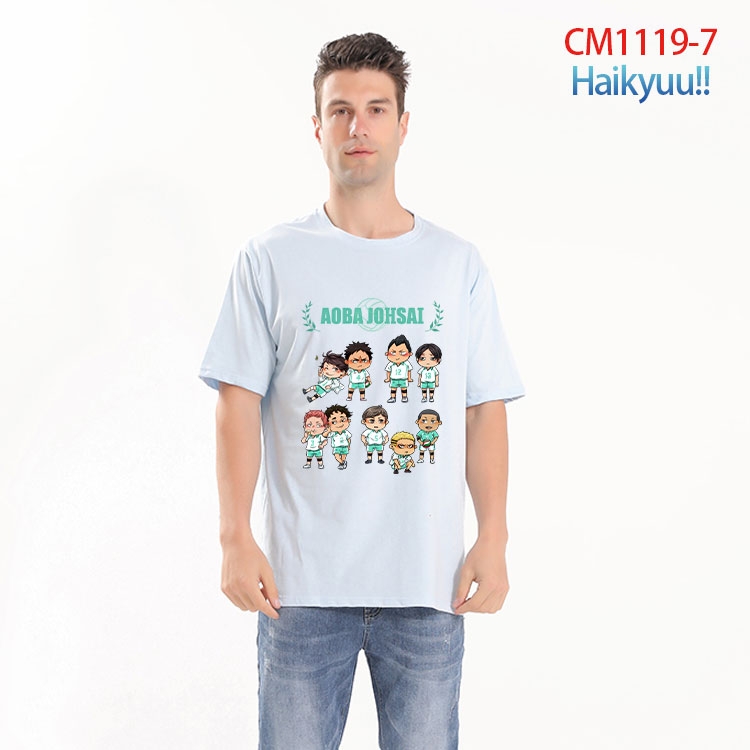 Haikyuu!! Printed short-sleeved cotton T-shirt from S to 4XL  CM-1119-7