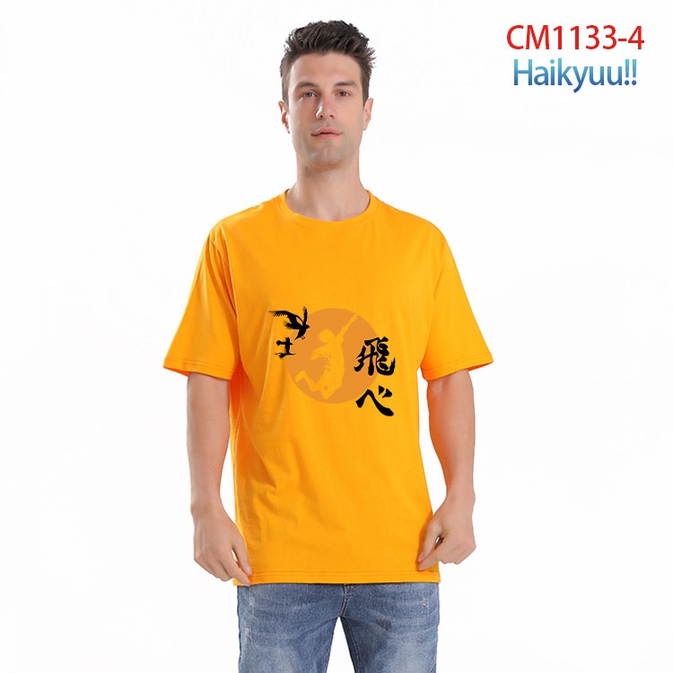 Haikyuu!! Printed short-sleeved cotton T-shirt from S to 4XL  CM-1133-4